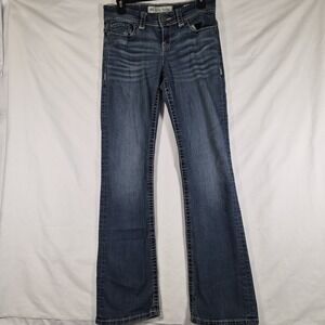 BKE Payton Bootcut Jeans Womens 29x33.5 Medium Wash Stretch Buckle Denim